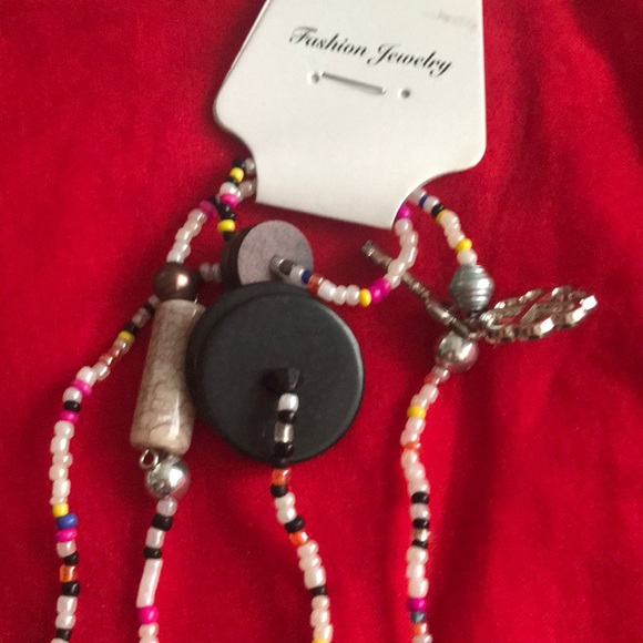 Boho chic beaded necklace new - Picture 4 of 4